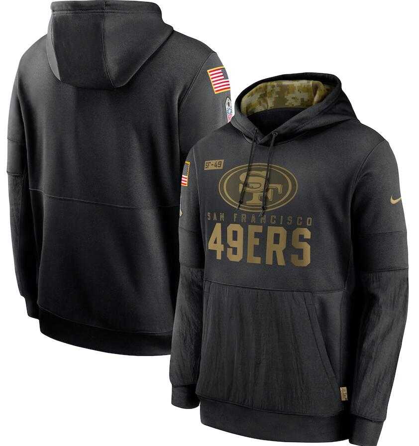 Men's San Francisco 49ers Nike Black 2020 Salute to Service Sideline Performance Pullover Hoodie,We sell and wholesale Men's San Francisco 49ers Nike Black 2020 Salute to Service Sideline Performance Pullover Hoodie on line form chian!